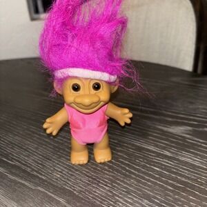Russ Exercise Workout Aerobics Troll Doll Pink Hair
